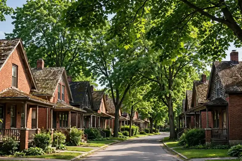 Homes in East Dearborn, MI — Prism Roofing service area