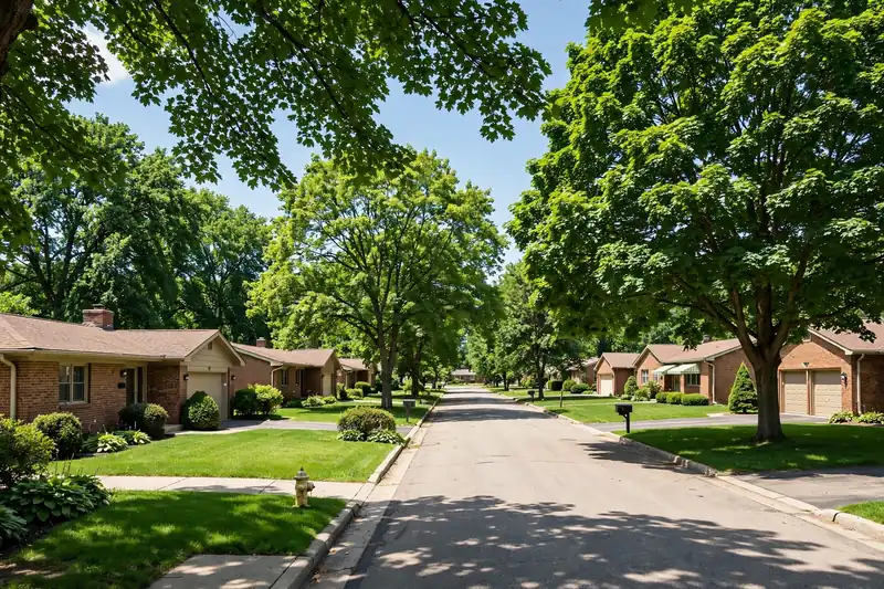 Homes in Garden City, MI — Prism Roofing service area